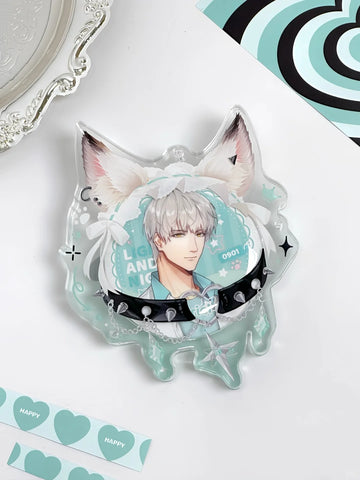［推し活グッズ］缶バッジ アクリルフレーム 58～75mm【E0Q4T2】