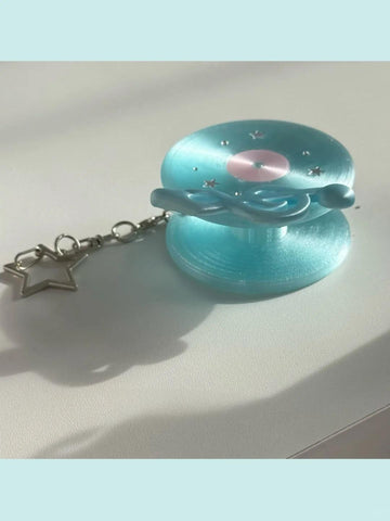［スマホグッズ］3Dプリント 有線イヤホン 収納 キーホルダー【AN2625】