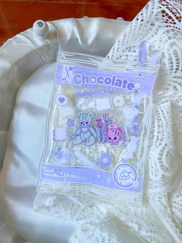 ［推し活グッズ］缶バッジ アクリルフレーム 58～75mm【A56LG8】