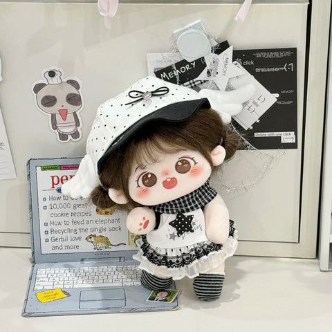 【受注予約】［ぬい服］20cm 無属性 ぬいぐるみ用 お洋服【波点】