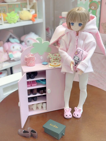 ［BJD小物］1/6 ドール用 手作り いちご家具【43S448】