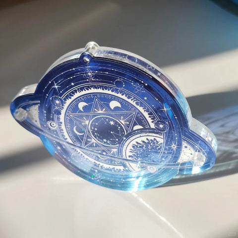 ［推し活グッズ］缶バッジ アクリルフレーム 58/75mm【小行星】