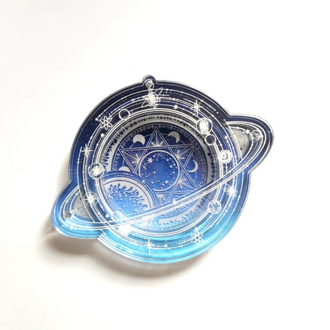 ［推し活グッズ］缶バッジ アクリルフレーム 58/75mm【小行星】