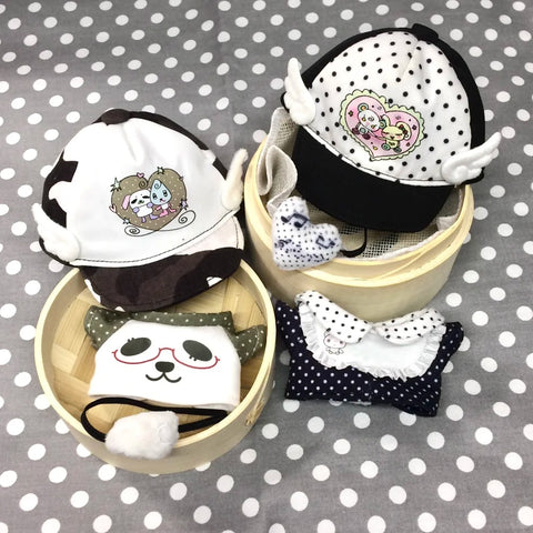 【12月15日予約締切】［ぬい服］10cm 無属性 ぬいぐるみ用 お洋服【波点】