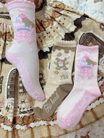 ［ファッション］ロリータ クルー丈ソックス 靴下【FC8GNP】