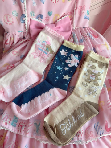 ［ファッション］ロリータ クルー丈ソックス 靴下【FC8GNP】