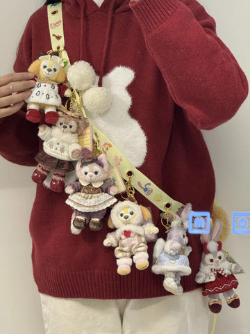 ［ぬい服］10cm 無属性 ぬいぐるみ用服 ショルダーストラップ 無地【背带】