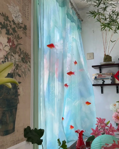 ［オリジナル］手作り 金魚 ビーズカーテン【VJXD56】