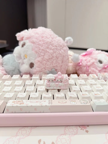 ［サンリオ］マイメロディ＆ピアノ 2u キーキャップ【QG2AH2】