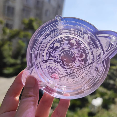 ［推し活グッズ］缶バッジ アクリルフレーム 58/75mm【小行星】