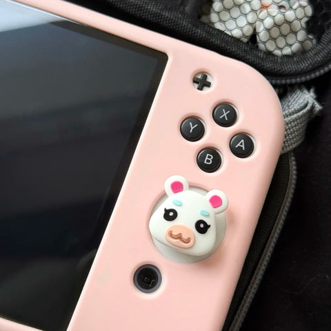 ［switch］switch/oled/Lite アナログスティックカバー【どうぶつの森】