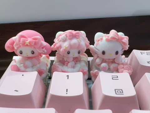 ［メカニカルキーボード］サンリオ 手作り キーキャップ【DFUCSR】