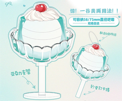 ［推し活グッズ］PVC 缶バッジカバー 58/75mm【G7K2T8】