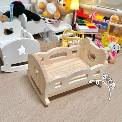 【受注予約】［ぬい小物］10/15/20cm 無属性 ぬいぐるみ用 ベッド【婴儿床】