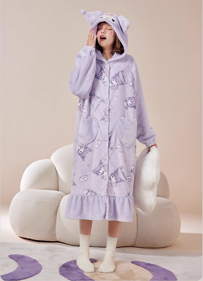 サンリオ］クロミ マイメロディ ルームウェア パジャマ 着る毛布