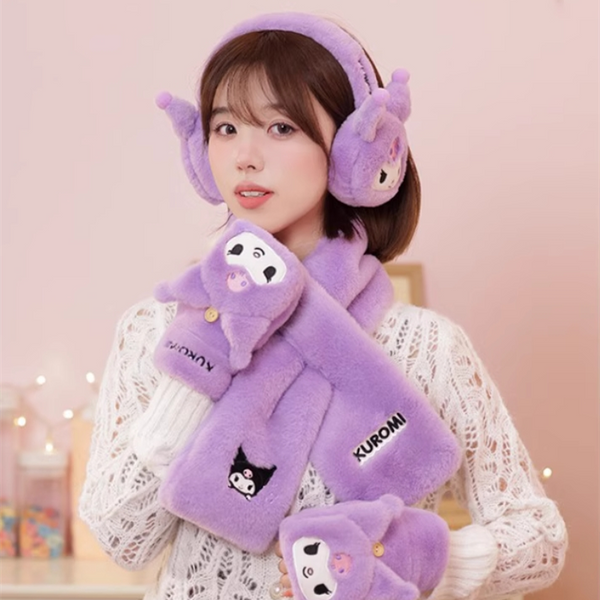 ドール服♡ニット帽&マフラー&手袋 サンリオ］クロミ 帽子 手袋 マフラー イヤーマフ – candymoon