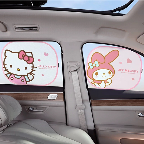［サンリオ］カー用品 車 吸盤 サンシェード