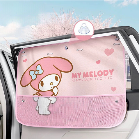 ［サンリオ］カー用品 車 吸盤 サンシェード