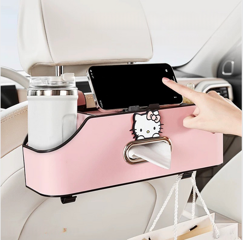 [サンリオ］ハローキティ カー用品 車用 収納ボックス