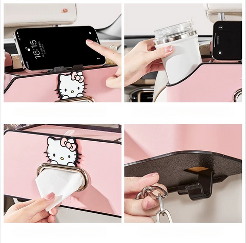 [サンリオ］ハローキティ カー用品 車用 収納ボックス