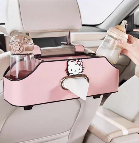 [サンリオ］ハローキティ カー用品 車用 収納ボックス