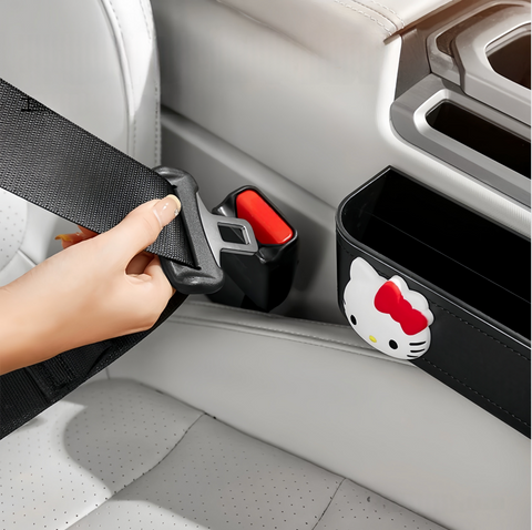 [サンリオ］カー用品 車 収納カゴ
