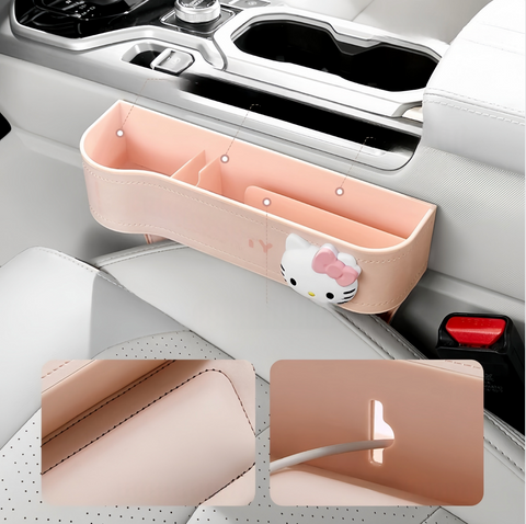 [サンリオ］カー用品 車 収納カゴ