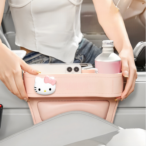 [サンリオ］カー用品 車 収納カゴ