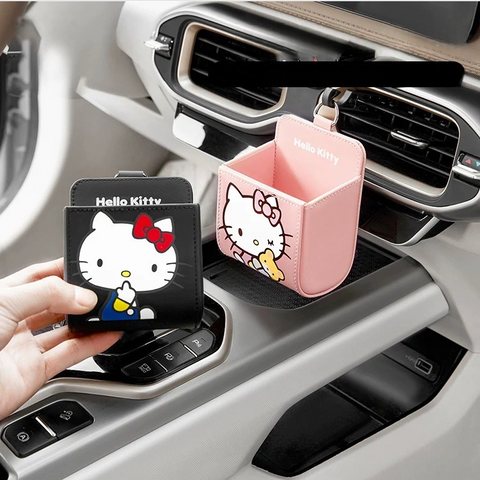 [サンリオ］カー用品 車 収納カゴ