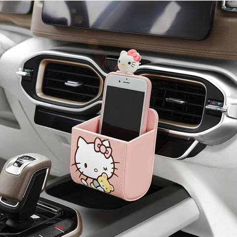 [サンリオ］カー用品 車 収納カゴ