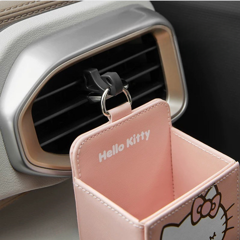 [サンリオ］カー用品 車 収納カゴ