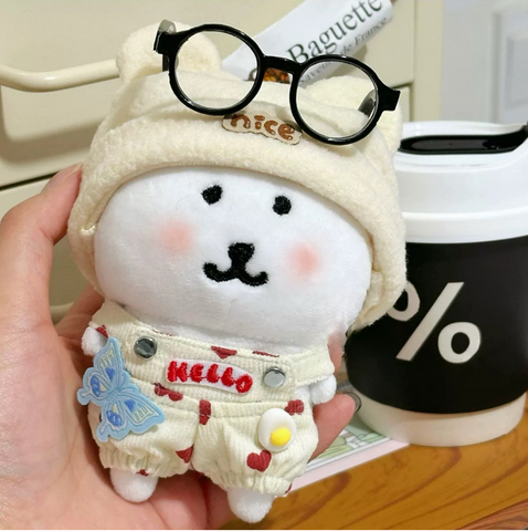 ［ぬい服］10cm 無属性 ぬいぐるみ用 お洋服【背带裤】