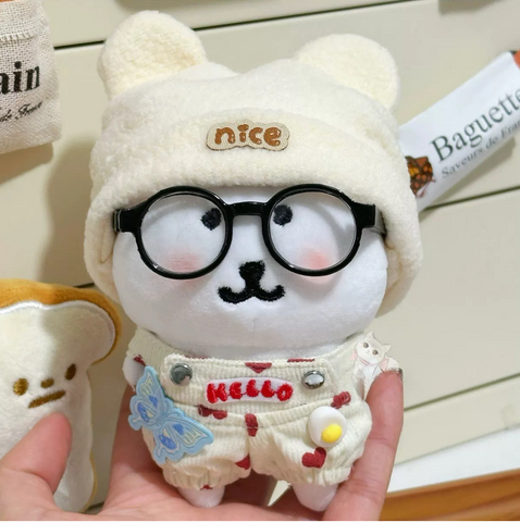 ［ぬい服］10cm 無属性 ぬいぐるみ用 お洋服【背带裤】