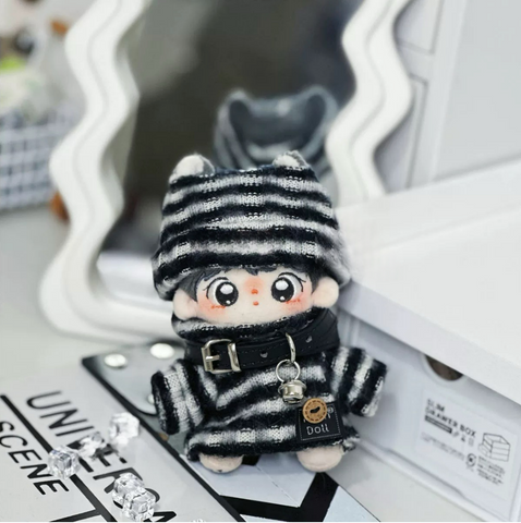 ［ぬい服］10cm 無属性 ぬいぐるみ用 お洋服【摩登黑白】
