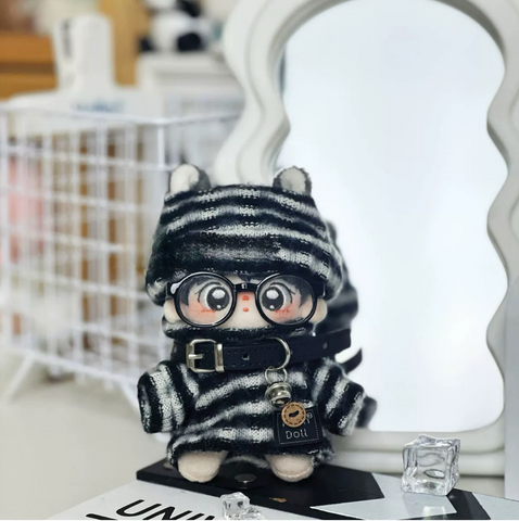 ［ぬい服］10cm 無属性 ぬいぐるみ用 お洋服【摩登黑白】