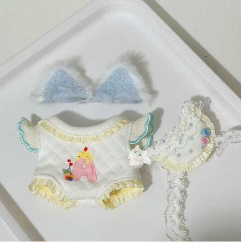 ［ぬい服］10cm 無属性 ぬいぐるみ用 お洋服【天使之翼】