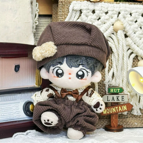 ［ぬい服］10cm 無属性 ぬいぐるみ用 お洋服【背带裤】