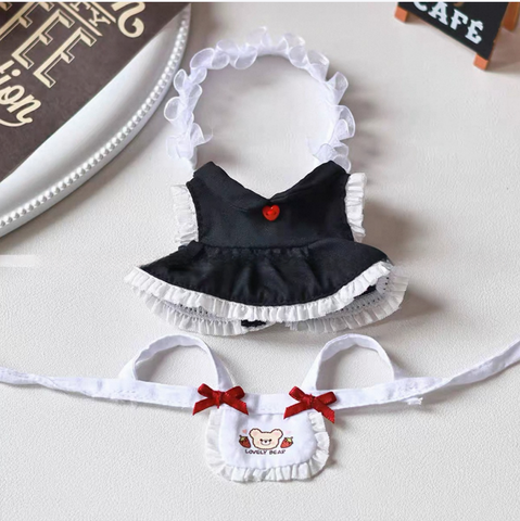 ［ぬい服］10cm 無属性 ぬいぐるみ用 お洋服【小熊女仆】