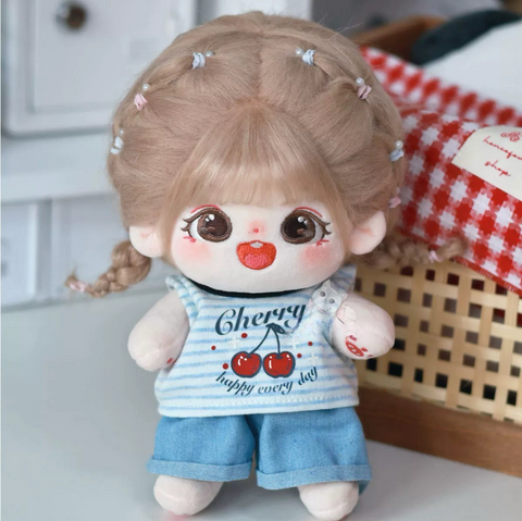 ［ぬい服］10/20cm 無属性 ぬいぐるみ用 お洋服【樱桃背心】
