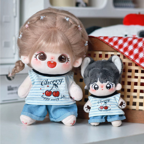 ［ぬい服］10/20cm 無属性 ぬいぐるみ用 お洋服【樱桃背心】