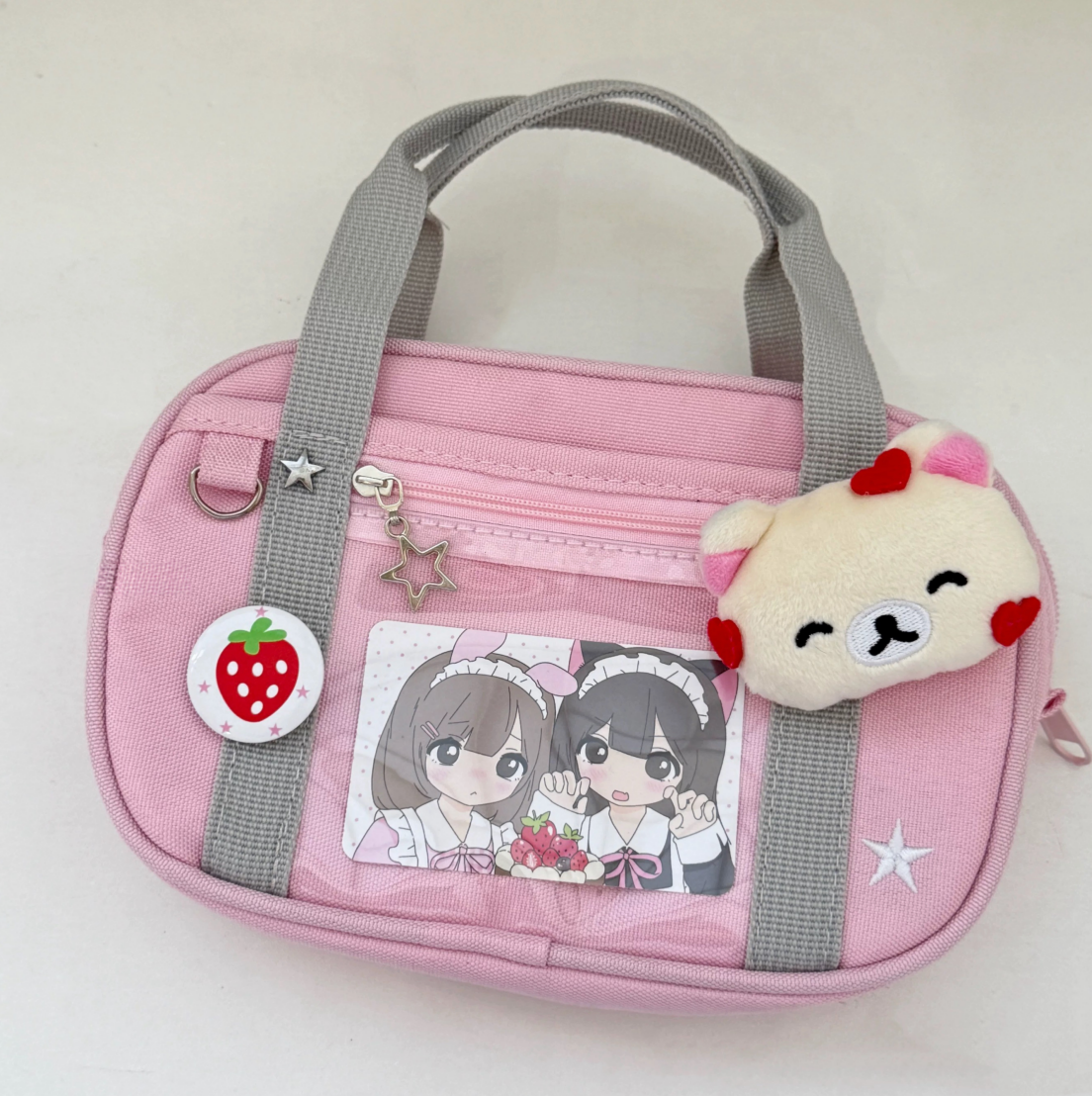 お得なトリオ 【夏コレ】 US限定 ★PINK★ ポーチ 推し活グッズ］トレーディングカード用ホルダー【0ZVW3U