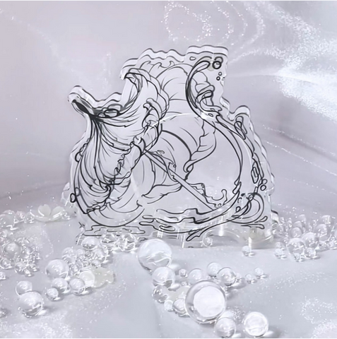 ［推し活グッズ］缶バッジアクリルフレーム 58/75mm【L8P1J5】