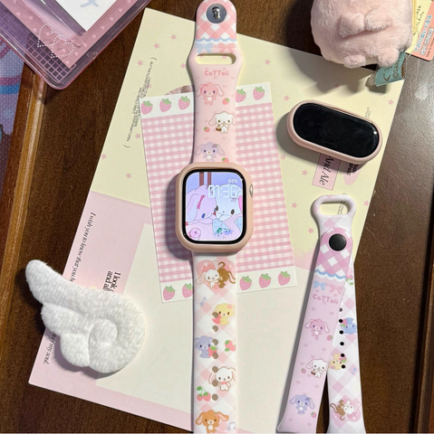 ［サンリオ］シュガーバニーズ Apple Watch ウォッチ ベルト 交換バンド