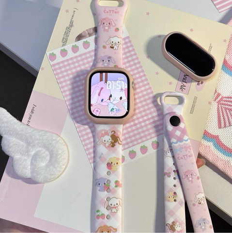 ［サンリオ］シュガーバニーズ Apple Watch ウォッチ ベルト 交換バンド