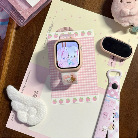 ［サンリオ］シュガーバニーズ Apple Watch ウォッチ ベルト 交換バンド