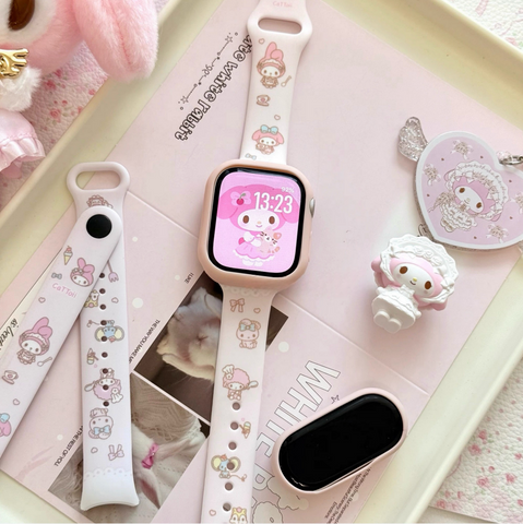 ［サンリオ］マイメロディ Apple Watch ウォッチ ベルト 交換バンド