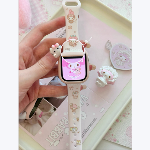 ［サンリオ］マイメロディ Apple Watch ウォッチ ベルト 交換バンド