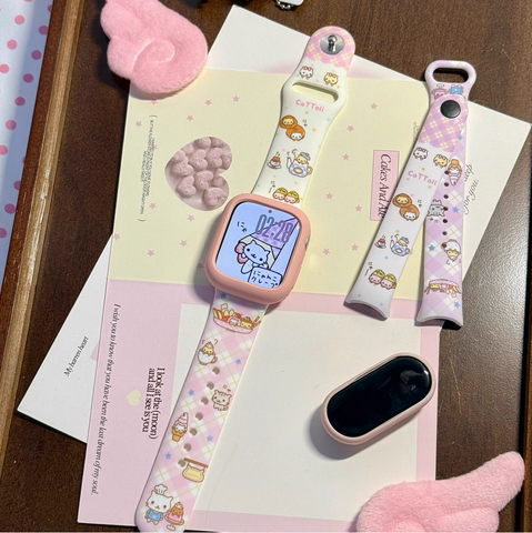 ［キャラグッズ］にゃんにゃんにゃんこ Apple Watch ウォッチ ベルト 交換バンド