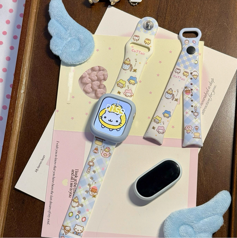 ［キャラグッズ］にゃんにゃんにゃんこ Apple Watch ウォッチ ベルト 交換バンド