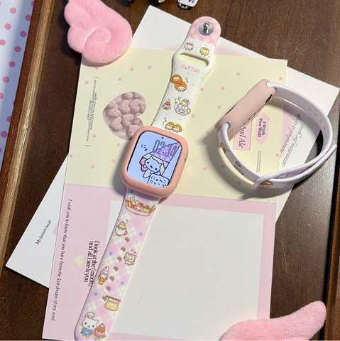 ［キャラグッズ］にゃんにゃんにゃんこ Apple Watch ウォッチ ベルト 交換バンド